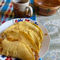 Tacos at ART Libreria in San Cristobal De Las Casas