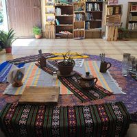 Gerardo's round table of love 😊 at ART Libreria in San Cristobal De Las Casas