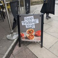 Vegan 'Meatball' Wrap at Coffee #1 - Bath City Centre in Bath