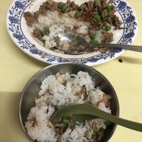 Vegan Basil Pork Rice  at Chung Tai Mei Mei in Kowloon