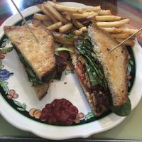 TLT (tempeh, lettuce, tomato)   at Modern Times Cafe in Minneapolis