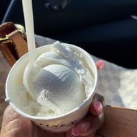 Simple vegan vanilla bean. Creamy and delicious   at Clementine's Naughty & Nice Creamery in St Louis