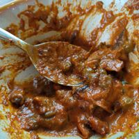 Mushroom and peas! at Kohlis Waterfront Indian Restaurant in Batemans Bay