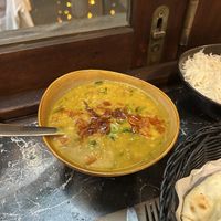 Vegan lentil dal (rice has to be ordered separately, take a look at the receipt, they might bill more rice than ordered)  at Kohlis Waterfront Indian Restaurant in Batemans Bay