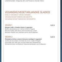 Dessert menu  at Caprizza in Koper