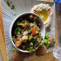Taboule and Falafel at Hommus Como in Como