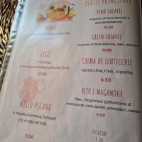 Menu, main dishes at Hommus Como in Como