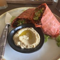 Mexi Burrito with vegan sauce (ask for it)   at Eco Taste in Gerokgak