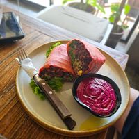 Vegan burrito at Eco Taste in Gerokgak