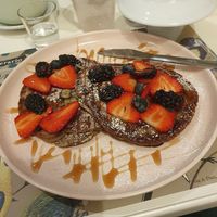 Vegan pancake frutti di bosco at Caffè Letterario in Ravenna