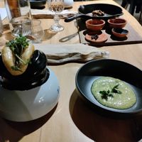 Bao bun with banana pesto at Diacá in Guatemala City