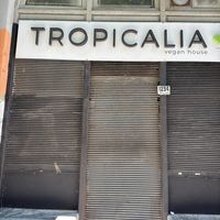 Shutters down   at Tropicalia Vegan House in Montevideo