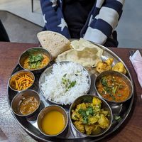 Vegan thali at Ms Mistry in Sheffield