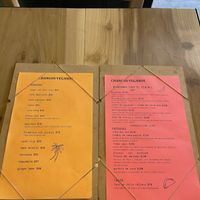 Menu  at Changos Veganos in Mexico City