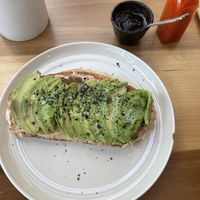 Avocado toast  at Changos Veganos in Mexico City