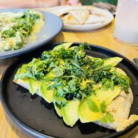 Avocado toast   at Changos Veganos in Mexico City