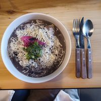 Vegan breakfast option at Changos Veganos in Mexico City