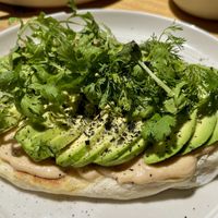 toast de agaucate   at Changos Veganos in Mexico City