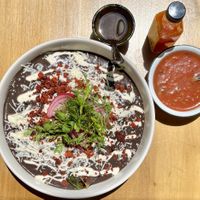 enfrijoladas  at Changos Veganos in Mexico City