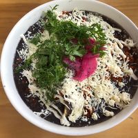 Enfrijoladas   at Changos Veganos in Mexico City