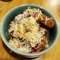 Dessert at Changos Veganos in Mexico City