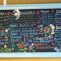 Menu  at Baba's Pantry in Kansas City