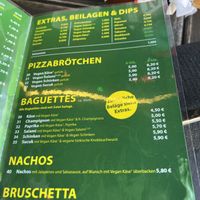 Vegane Pizzabrötchen, Baguettes,  Nachos und Bruschetta  at Pizzamanns Black in Bochum