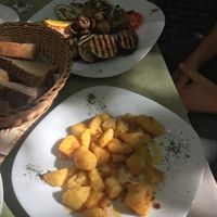 Roast potatoes at Sadrvan in Mostar