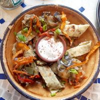 Garlic pita at Totem & Tempo Restaurant Bar Tapas in Lyon