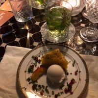 Dessert with icecream from the neighbouring gelato shop  at Restaurant à la Damaris in Zaltbommel