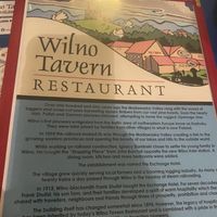 Wilno Tavern Restaurant Menu at Wilno Tavern Restaurant in Wilno