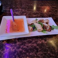 Vegan friendly spring rolls at My Thai Lounge in Queenstown