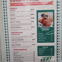 Menu 2/2024 at VFT Vegan Fried Tofu - temporarily closed in Mexico City