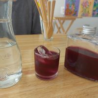 Dragon blood tea at Ls' Kitchen in Chiang Mai