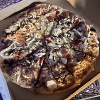 Mushroom pizza  at Knead it Pizza Bar in Yea