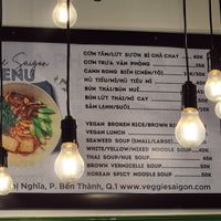Menu in Vietnamese and English at Chay Saigon Bistro in Ho Chi Minh City