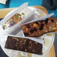 Just three of the large vegan cake choice at Sip Coffee in Richmond