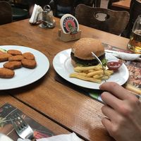 Vegetarian burger   at St. Patrick in Skopje