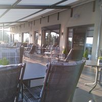 Outdoors seating at Fetz -Das Loreley Hotel in Doerscheid