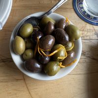 Warm olives  at Cushnoc Brewing Co in Augusta