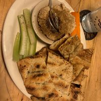  Cannellini spread with flat bread  at Cushnoc Brewing Co in Augusta