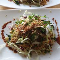 Pho Xào and fried rice with vegetables at Veganam in Kiel
