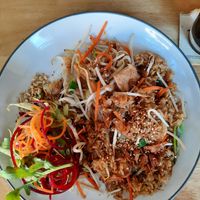 M1 Gebratener Reis mit veganen Hänchenfleisch at Veganam in Kiel