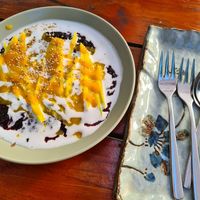 Mango Reis Dessert at Veganam in Kiel