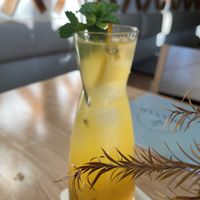 Mango/ passionfruit lemonade  at Veganam in Kiel