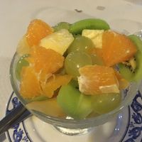 Fruit salad at Fornos de Lava in San Jorge