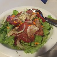 Mixed salad at Fornos de Lava in San Jorge