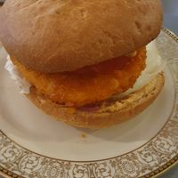 chik'n burger at Café Casa Del Gato in Zurich