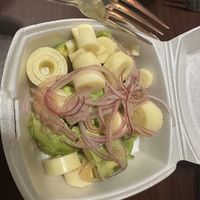 Heart of palm and avocado salad  at Rancho Alegre in Savannah