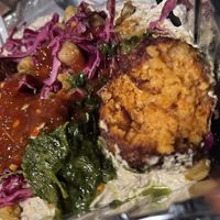 Inside spicy falafel   at Amsterdam Falafel & Kabob in Omaha